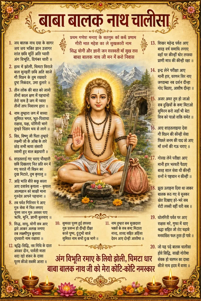 Baba Balak Nath Chalisa